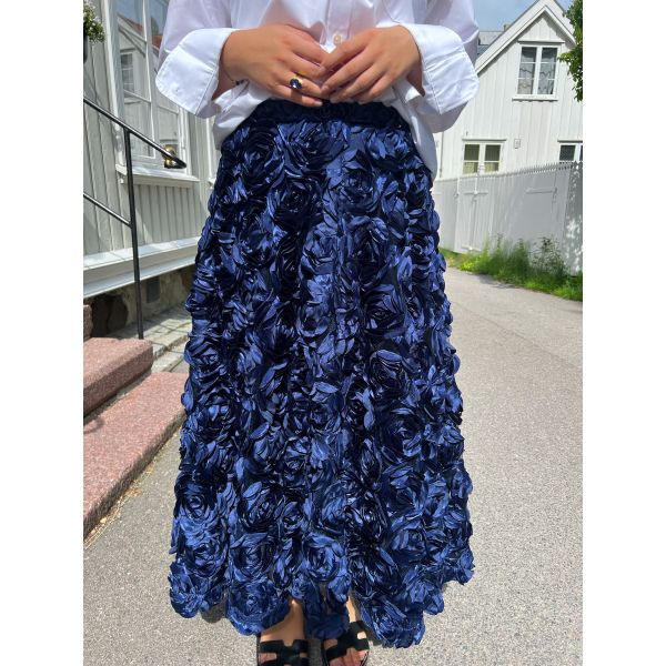 Maxi Sun Skirt - Navy Blazer 
