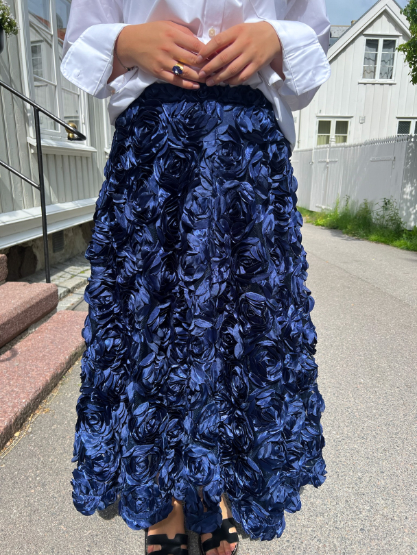Maxi Sun Skirt - Navy Blazer  - Image 1