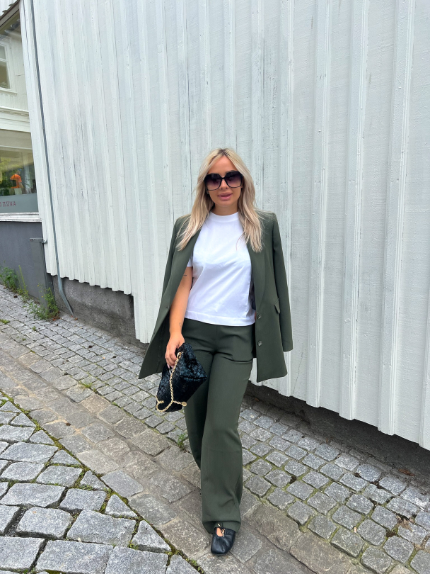 Rita Wide Pant - Deep Depths Melange - Image 2