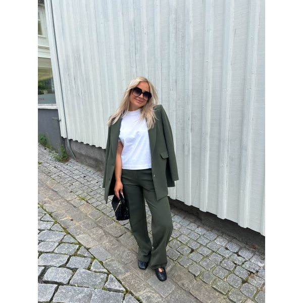 Rita Wide Pant - Deep Depths Melange
