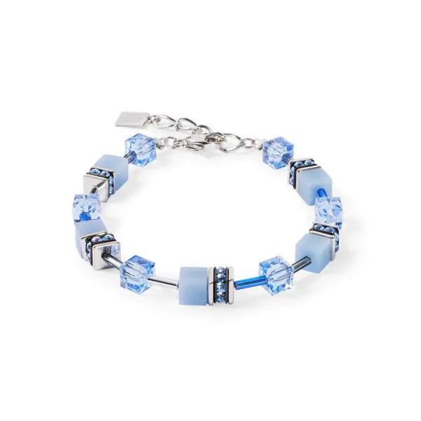 GEOCUBE Bracelet Iconic Mono Silver & Blue