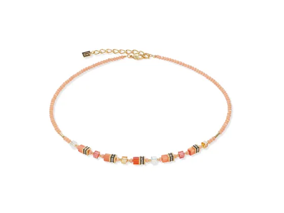 Necklace Mini Cubes Orange