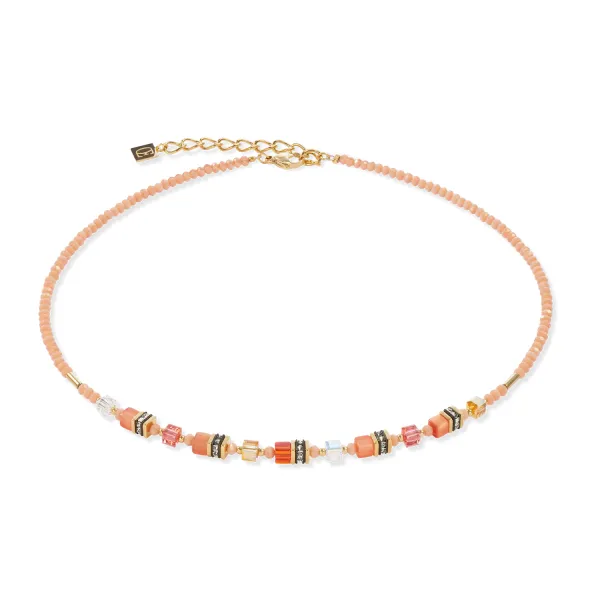 Necklace Mini Cubes Orange