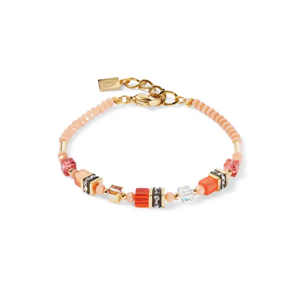 Bracelet Mini Cubes Orange
