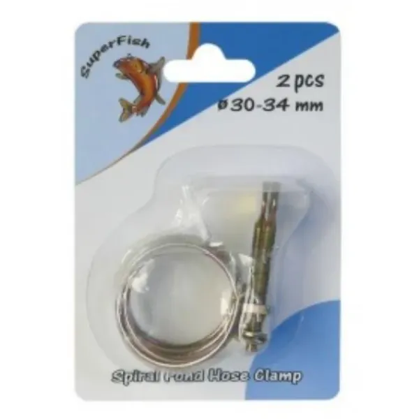 Spiral slangeklemmer 30-34mm / 2 stk