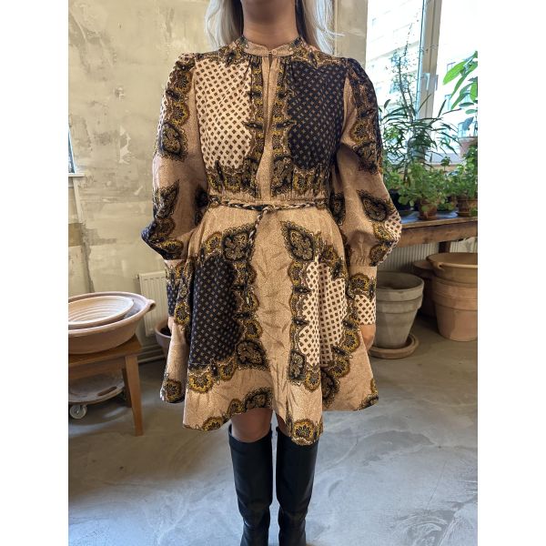 Jacquard Mini Dress - Vintage Paisley