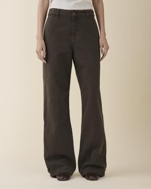 BELEM CHINO - BROWN HERRINGBONE