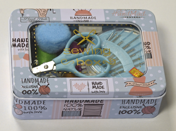 Sykitt i eske- lys blå