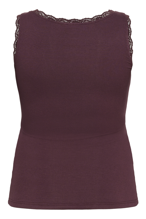 Kaffe Curve Omia singlet med blondekant - Image 5