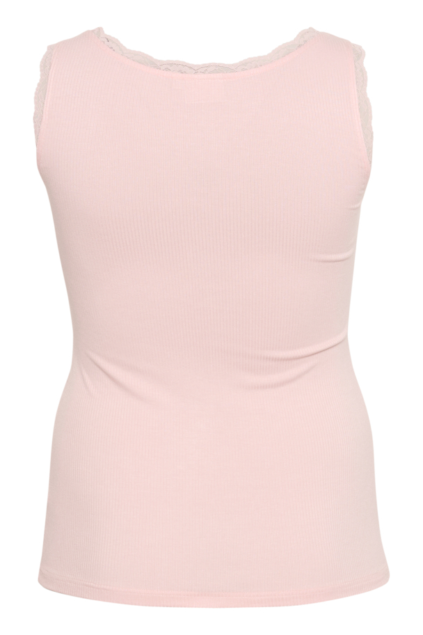 Kaffe Curve Omia singlet med blondekant - Image 2