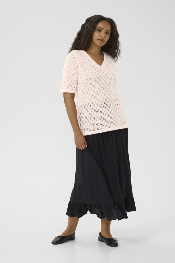 Kaffe Curve Loura kortermet strikkegenser - Image 2