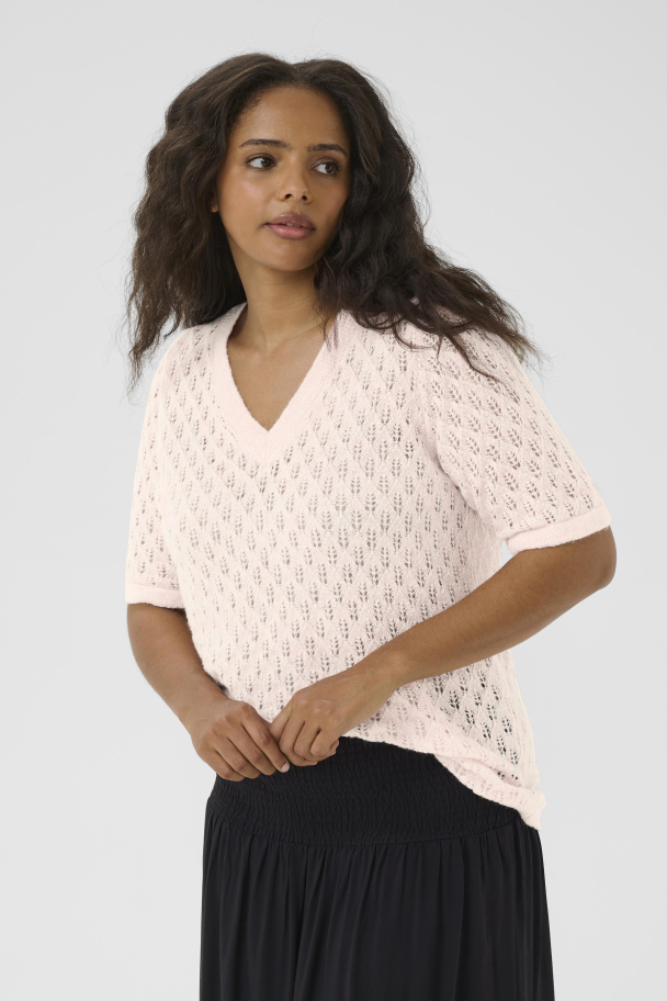 Kaffe Curve Loura kortermet strikkegenser - Image 4