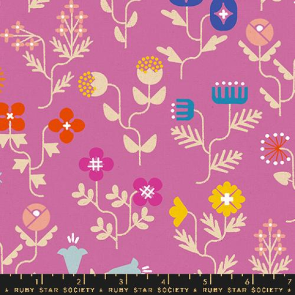 Salutations Canvas Linblanding - Forget me not- rosa- Ruby Star