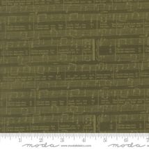 Berry and Pine -O Christmas Tree Text and Words Music Notes- Green