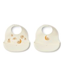 Liewood | Ember Smekke Silikon 2-pk - Elephant/Creme de la creme