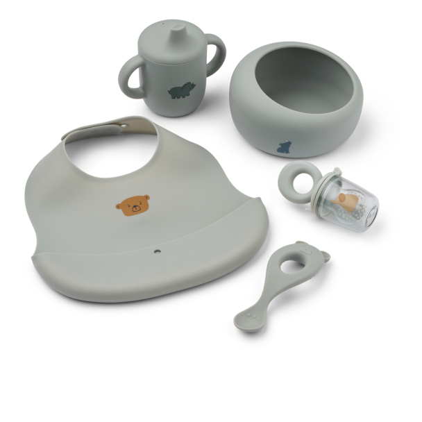 Mileah Baby Mealtime Set - Dove Blue - Image 1