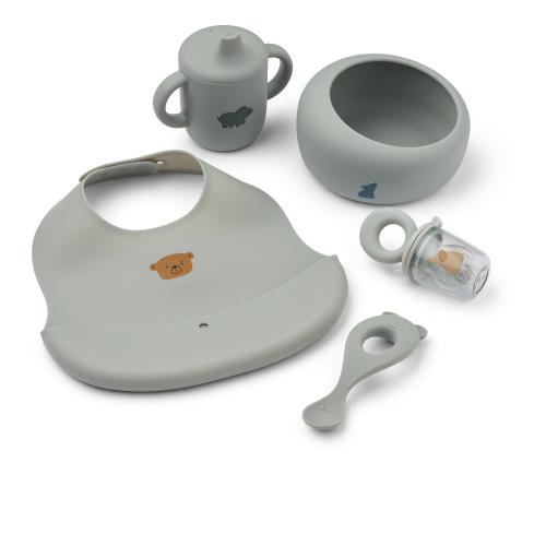 Liewood | Mileah Baby Mealtime Set - Dove Blue