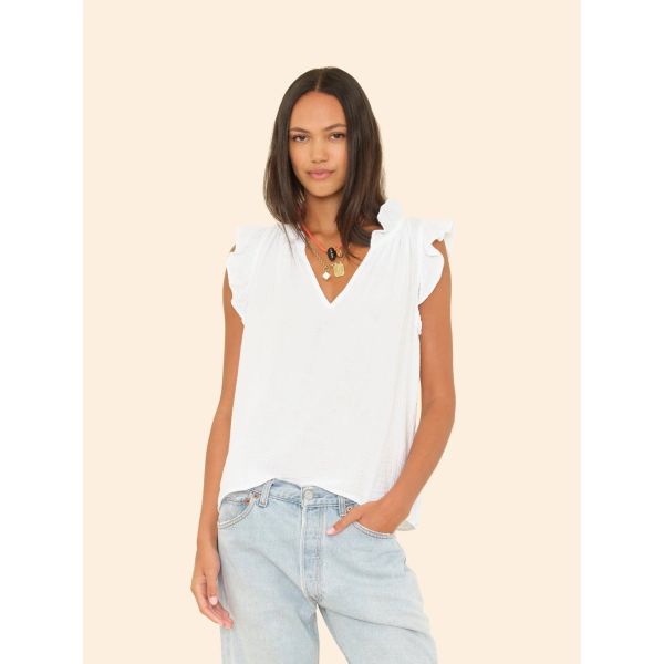 Bex Gauze Top White