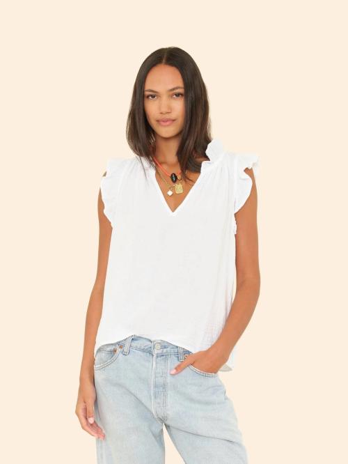 Bex Gauze Top White