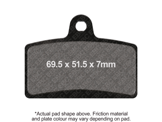 Bremsekloss  400-series 4 Piston.