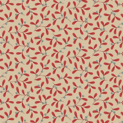 Merry Little christmas- Mistletoe Red