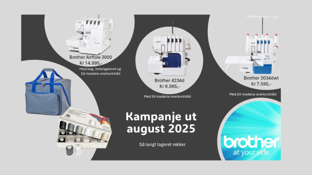 Brother overlock 3034DWT m/bonuspakke. Kampanjemaskin ut oktober - Image 7