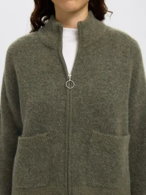 Sia Zipper Cardigan