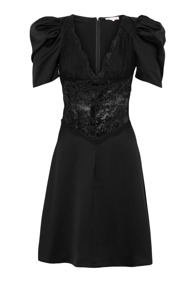Francis Lace Mini Dress - Black - Image 2