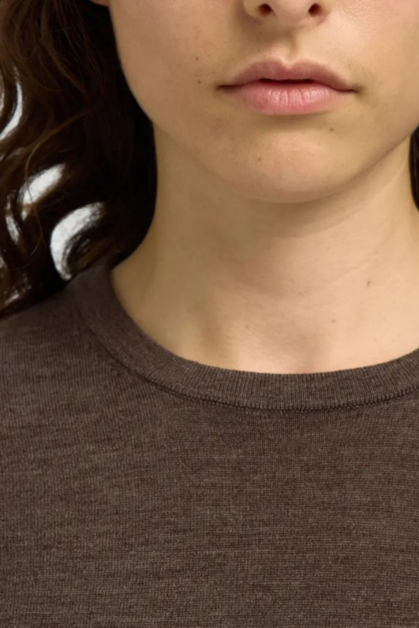 Thea Knit Merino O-neck - Delicioso - Image 2