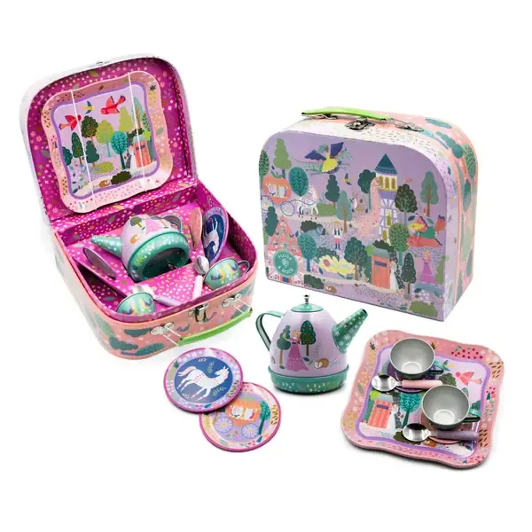 Tesett med musikk "Teddybears Picnic" - Fairytale
