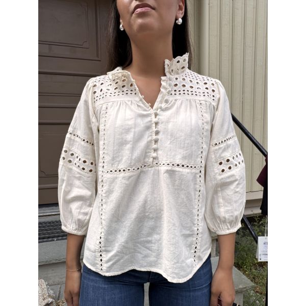 Brunie Blouse - Ecru
