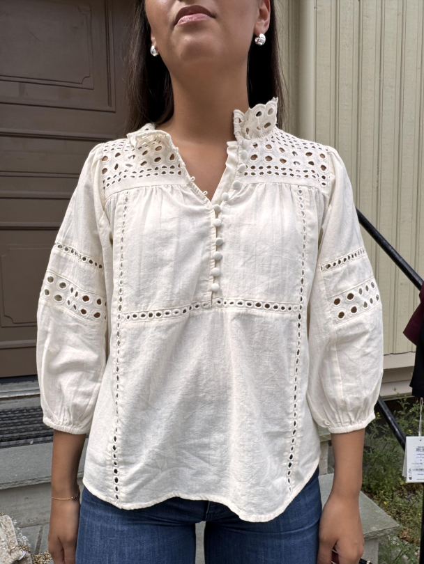 Brunie Blouse - Ecru - Image 1
