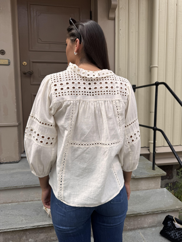 Brunie Blouse - Ecru - Image 4