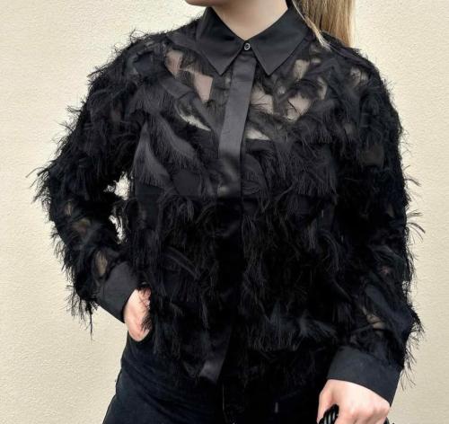 Myline Fluffy Cropped Shirt