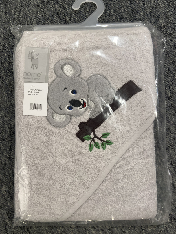 Badehåndkle m/hette, Koala