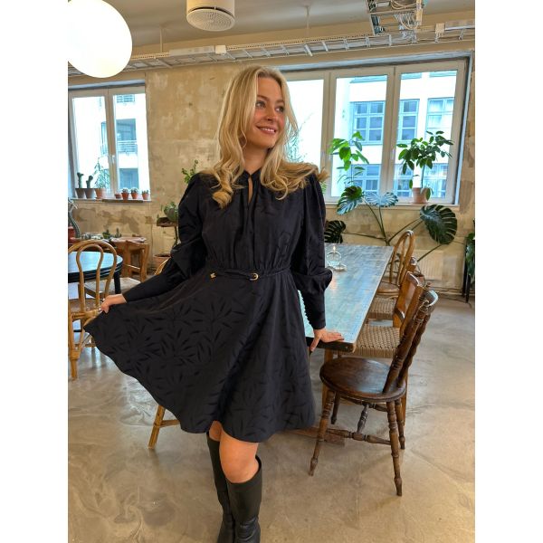 Jacquard Mini Dress - Anthracite
