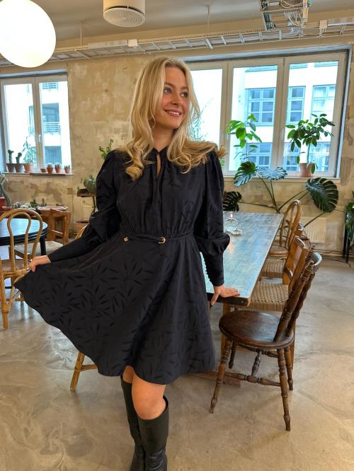 Jacquard Mini Dress - Anthracite