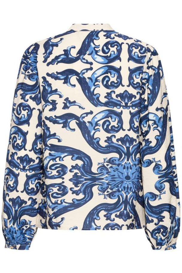 PZCarrie Bluse Blå - Image 3