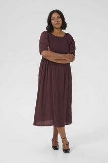 Kaffe Curve Lisana midikjole med smock