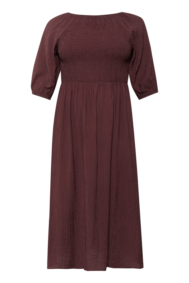 Kaffe Curve Lisana midikjole med smock - Image 5