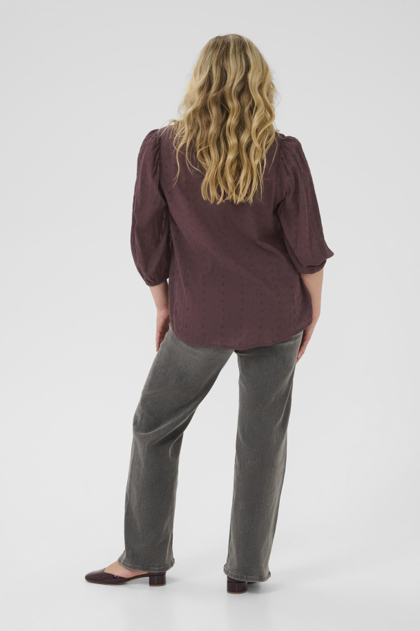 Kaffe Curve Maia bluse i bomull - Image 2