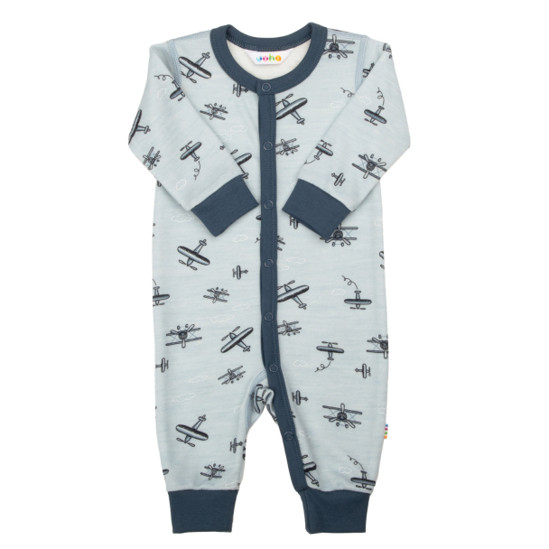 Jumpsuit Ull/Bambus - Lyseblå