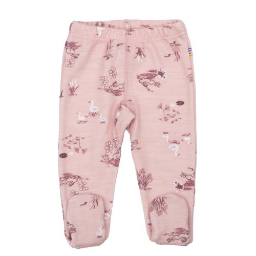 Joha | Leggings m/fot  Ull/Bambus - Rosa