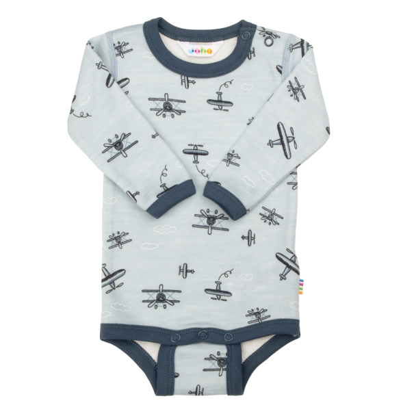 Body Ull/Bambus - Lyseblå