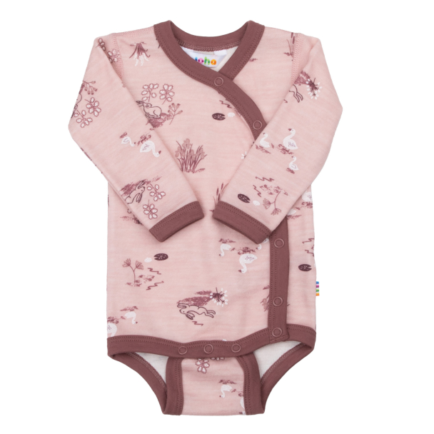 Omslagsbody Ull/Bambus - Rosa