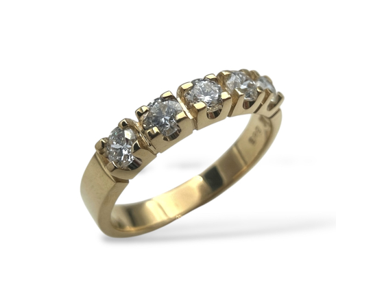 Allianse gg ring 0.10ct TW VS x 5
