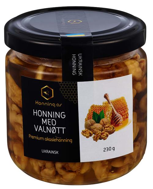 Akasiehonning m/ Valnøtter Økologisk