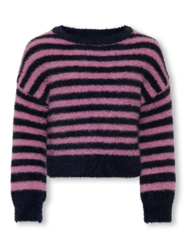 KMGnewpiumo L/S Genser Night Sky/Mauve Orchid