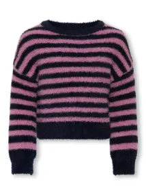 KMGnewpiumo L/S Genser Night Sky/Mauve Orchid