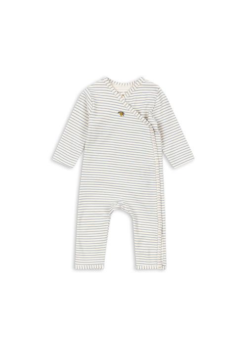Konges Sløjd | Basic Newborn Onesie - Stripe Bluie